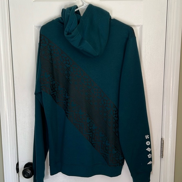 NWOT: Nike Dark Peacock Blue Hoodie, Geometric design - Picture 7 of 8